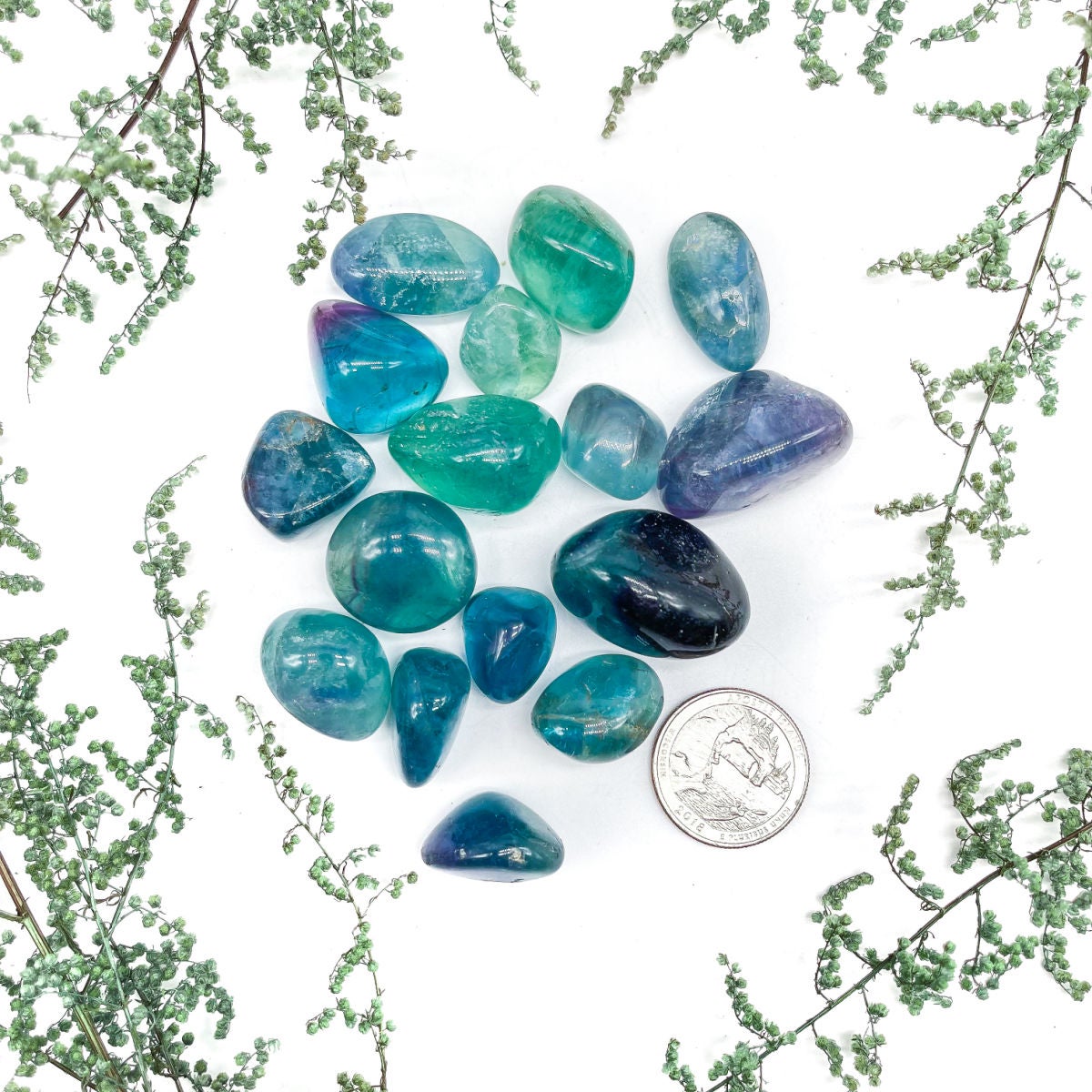 Teal fluorite on sale